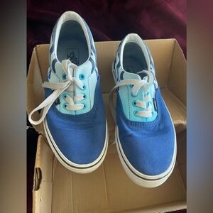 Vans era sneaker, size 3 camel flame, blue ice